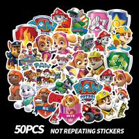 50pcs PAW Patrol Vinyl Waterproof Stickers for Car, Laptop, Luggage, Skateboard, Motorcycle, Bicycle Decal Graffiti Patches