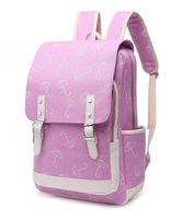 Leaper Cute Umbrella Laptop Backpack Travel Bag School Bag Satchel Purple L