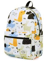 TRENDYMAX Backpack Cute for School | 16"x12"x6" | Holds 15.4-inch Laptop | Dogs, White