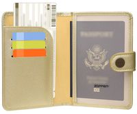 Zoppen Rfid Blocking Travel Passport Holder Cover Slim Id Card Case (#13 Champagne)