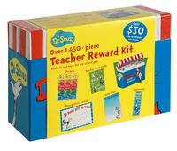 Eureka Cat in the Hat Back to School Classroom Supplies Teacher Reward Kit with Labelled Tabs, 9'' x 6'' x 3 1/8'', 1450 pc