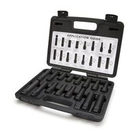 Steelman Pro 16-Piece Locking Lug Nut Master Key Set for Auto Mechanics Variety of Spline Star and Hex Style Keys Thin-Walled/Extra-Long Lug Keys to Prevent Damage to Wheels Double-Hex Heads