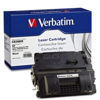 Verbatim Remanufactured Toner Cartridge Replacement for HP CE390X (Black)