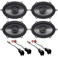 Polk 5x7 Front+Rear Speaker Replacement Kit for 1999-04 Ford F-250/350/450/550