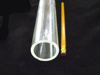 Devardi Glass COE 33 Boro Tubing, 1 Clear 38mm x 3mm (1.5 inch) Borosilicate 12" Tubes