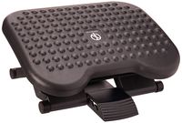 Mind Reader Adjustable Height Ergonomic Foot Rest, Black