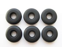 6 Black Earbuds Eartips Eargels Compatible with Jabra BT2090, BT2080, BT2070, BT2050, BT2040, BT2010, BT8040, BT4051, JX10, EasyCall and EasyGo Wireless Headset Devices