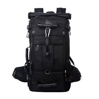 Kaka Large Travel Backpack Latop Bag Shoulder Bags Outdoor Sports Camping Bag for 17 Inch Laptop(Black)