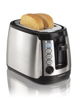 Hamilton Beach Keep Warm 2 Slice Toaster, Silver with Black (22811)