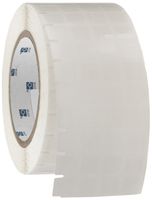 Brady THT-149-430-10 0.5" Width x 0.5" Height, B-430 Clear Polyester, Gloss Finish Clear Thermal Transfer Printable Label (10000 per Roll)