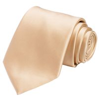KissTies Mens Gold Tie Solid Golden Necktie + Gift Box
