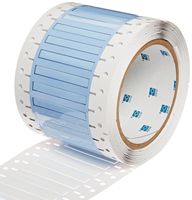 Brady PS-125-2-WT-S 2" Width x 0.235" Height, B-342 Heat-Shrink Polyolefin, Matte Finish White PermaSleeve Wire Marking Sleeve, One-Sided Printable (Pack of 500)