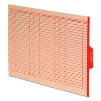 Pendaflex 5251 End Tab Outguides, Red Center "OUT" Tab, Manila, Letter (Box of 100)