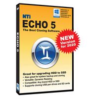 NTI Echo 5 (New for 2020!). The Best Cloning Software. It Simply Works. Make an exact copy of a HDD or SSD, with Dynamic Resizing