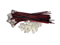 30 Sets JST PH 2.0MM 2 Pin Female Single Connector with Flat Wires 100MM 1007 26AWG