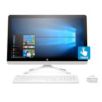 HP 24-inch All-in-One Computer, Intel Core i3-7100U, 4GB RAM, 1TB hard drive, Windows 10 (24-g230, White)