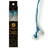 eBigValue: BLUE 3.5mm Jack, Noise Reducing Soft Earbud Exceeded High Quality Headphones + Includes an eBigValue TM Determination Hand Strap