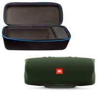 JBL Charge 4 Portable Waterproof Wireless Bluetooth Speaker Bundle with divvi! Charge 4 Protective Hardshell Case - Green