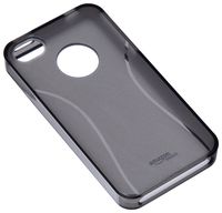 AmazonBasics Protective TPU Case with Screen Protector for AT&T and Verizon iPhone 4 and iPhone 4S (Smoke)