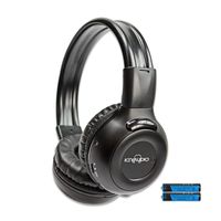 1 Pack of 2-Channel Universal Infrared Wireless IR for Rear Entertainment Systems DVD Player Head Phone for in Car TV Video Audio Listening Superior Sound Quality Additional 48" 3.5mm Aux Cord