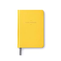 Motto Journal by Compendium: Make Mistakes. - Flexi-cover with woven ribbon, 144 dotted grid pages