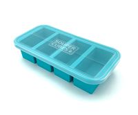 Souper Cubes Extra-Large Silicone Freezing Tray with Lid - makes 4 perfect 1cup portions - freeze soup broth or sauce