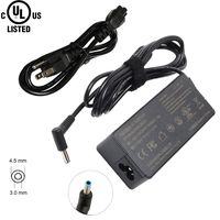 [UL Listed] 65W AC Charger Adapter For HP Elitebook 840-G3 850-G3 820-G3 725-G3 745-G3 755-G3;ProBook 640-G2 650-G2 450 430 G3 G4 G5;Chromebook 14;Pavilion 15 17 With 5Ft Laptop Power Supply Cord Plug