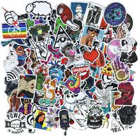 Cool Teens 100 Pieces Cool Stickers Pack Waterproof Funny Graffiti Stickers Decals For Laptop Bumper Bike Luggage Skateboard Helmet Car Phone