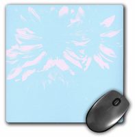 3dRose LLC 8 x 8 x 0.25 Inches Mouse Pad, Sky Blue Sunflower Art- Flowers- Nature (mp_33798_1)