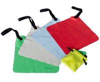 DewRagz Portable Microfiber Cleaning Cloth w/Travel Bag + Free Cloth w/Wallet Case ~Complete Kit~