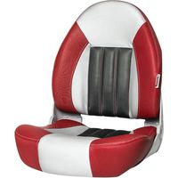 Tempress 68450 Probax High-Back Orthopedic Boat Seat-Red/Gray/Carbon