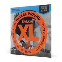D'Addario Nickel Wound Electric Guitar Strings, 1-Pack, Jazz Medium, 13-56