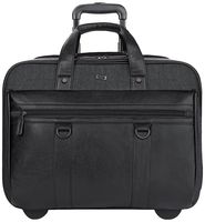 Solo New York Macdougal Rolling Laptop Bag.  Rolling Briefcase for Women and Men. Fits up to 17.3 inch laptop - Black