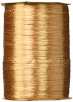 Berwick Offray 1/4'' Wide Pearlized Raffia Ribbon, Gold, 100 Yards