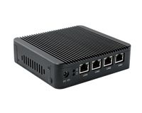 Kingdel 4LAN Mini PC, Windows 7 HTPC with Intel J1900 Quad Core CPU, 8GB RAM, 128GB SSD, VGA, Wi-Fi, Fanless