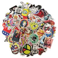 Stickers for Water Bottles Big 100-Pack Waterproof,Aesthetic,Trendy Stickers for Laptop,Phone,Travel,Luggage,Car,Bike Bicycle Extra Durable 100% Vinyl