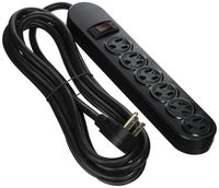 12Ft. 6 Outlet Power Strip Black