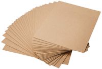 Grafix Medium Weight Chipboard Sheets, 8.5 X 11 Inches, Natural, 25-Pack