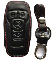 RPKEY Leather Keyless Entry Remote Control Key Fob Cover Case protector For 2015 2016 2017 Ford Edge Explorer F-150 Fusion Mustang Lincoln MKX MKC M3N-A2C31243300 164R8119 164-R7989