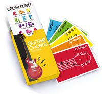 Made With Tone Guitar Chords Flash Cards, a Great Gift for Music Lovers and Beginner Musicians! All The Major Chords and Notes to be a Guitarist!