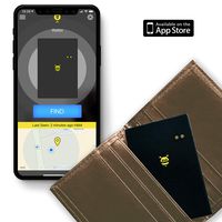 Pebblebee BlackCard Wallet Finder-Rechargeable & 500 Foot Range
