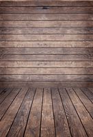 HUAYI 5x7ft Brown Wood Wall Floor Cotton cloth Backdrop Newborn photography Baby Photo Studio Props Adults Portrait pictures Background D-4926