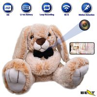 Hidden Spy Nanny Camera Wi-fi - Plush Toy with Hidden cam Surveillance Wireless Indoor Security Mummy's Buddy