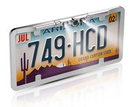 BOYO VTL275HDL - Ultra Slim Full-Frame License Plate  HD Backup Camera with Multiple Viewing Modes and LED Lights (Chrome)