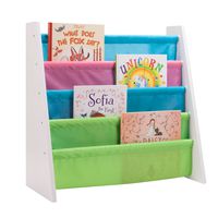 Honey-Can-Do SHF-05078 Itsy-Bitsy Book Rack, Pastel Colors
