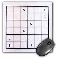3dRose LLC 8 x 8 x 0.25 Inches Numbers Puzzle Mouse Pad (mp_18670_1)