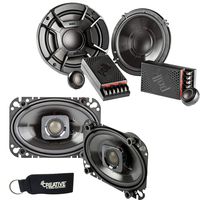 Polk Audio - A Pair of DB6502 6.5" Components and A Pair of DB462 4x6 Coax Speakers - Bundle Includes 2 Pair
