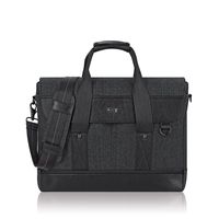 Solo Sullivan 15.6 Inch Hybrid Laptop Breifcase Messenger, Black