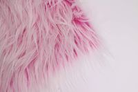 Faux Mongolian Fur Photography Prop, Newborn Prop, Basket Stuffer, Layering Blanket, Rug (Small, 18"x20", Frosted Fuchsia)