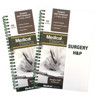 Surgery H&P Notebook with 4 Day SOAP - Medical History and Physical Notebook, 50 Medical templates with Perforations